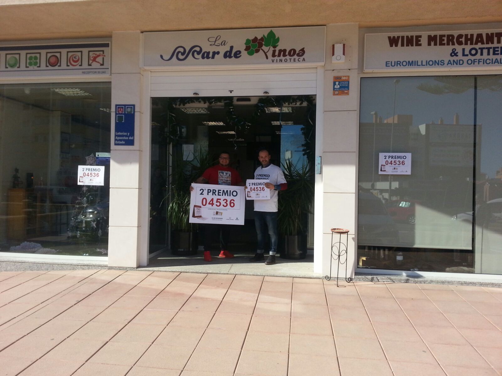 Los premiados en la Lotería de Navidad en Málaga