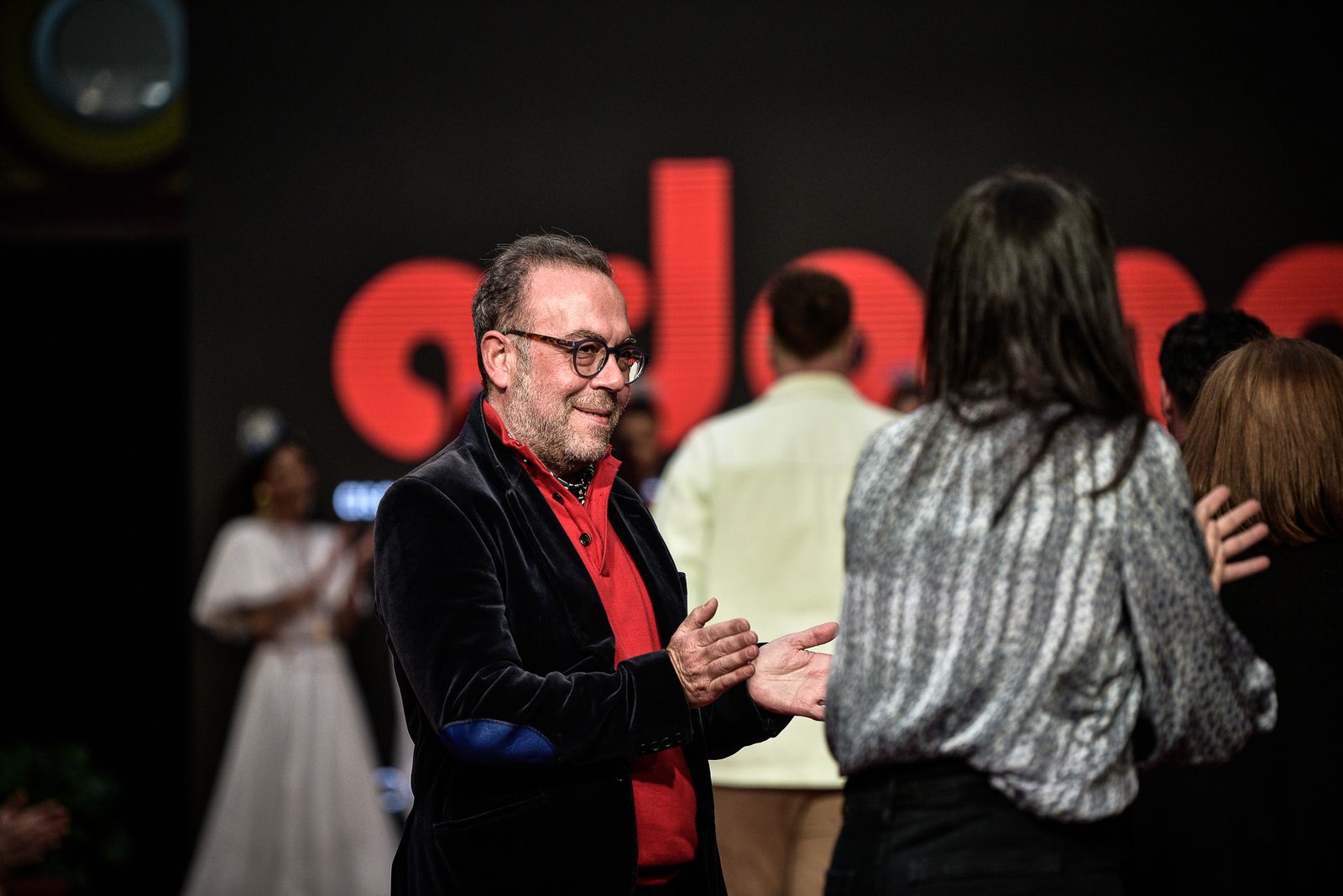 Imágenes de la inauguración de la Pasarela Flamenca en el patio del Ayuntamiento