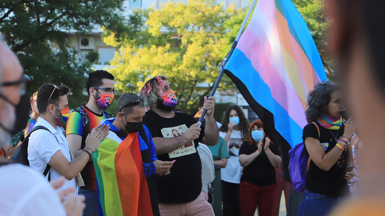 Concentración en Jerez contra la LGTBIQA+fobia