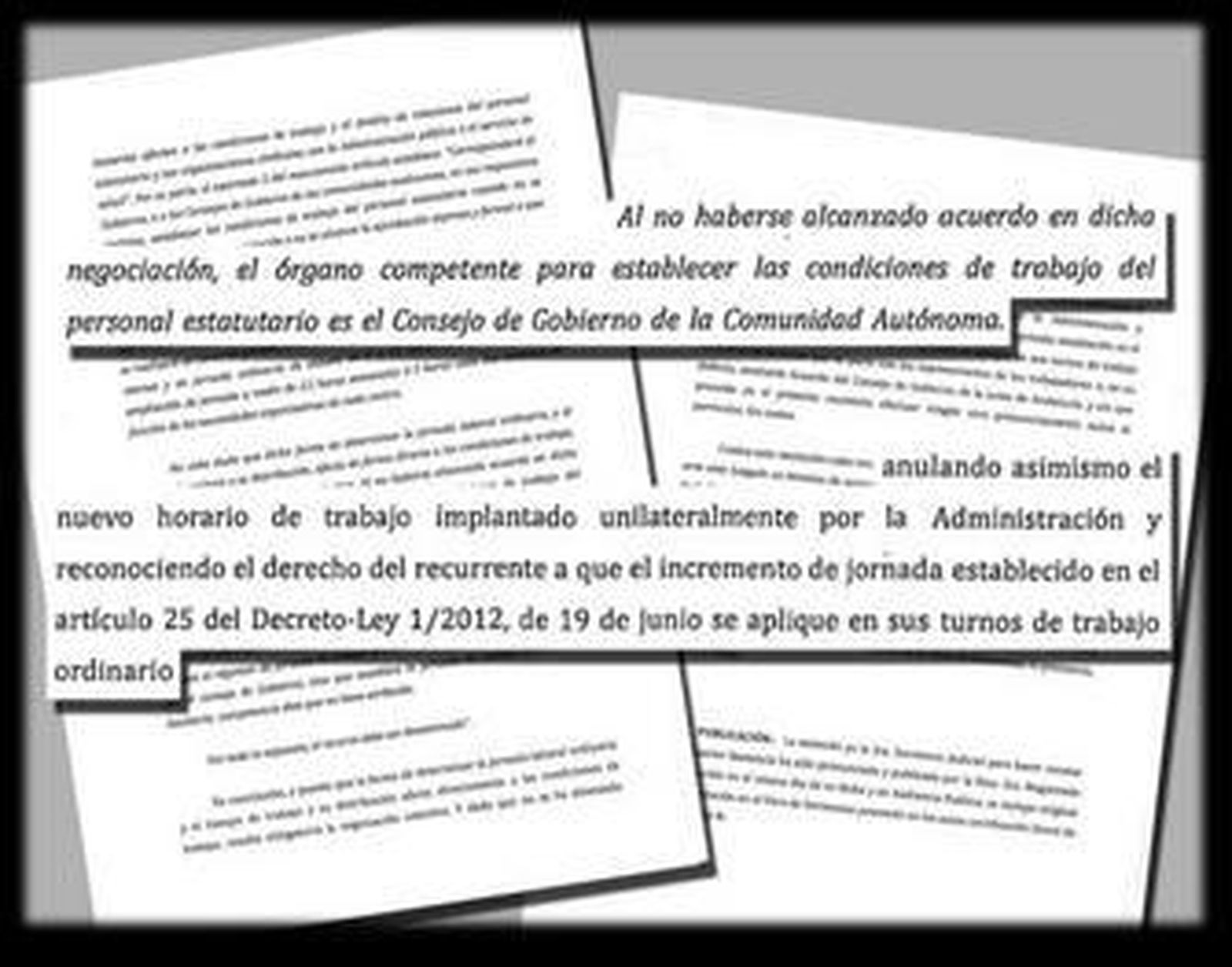 Dos párrafos extraídos de la sentencia sobre ampliación de jornada en el Juan Ramón Jiménez.