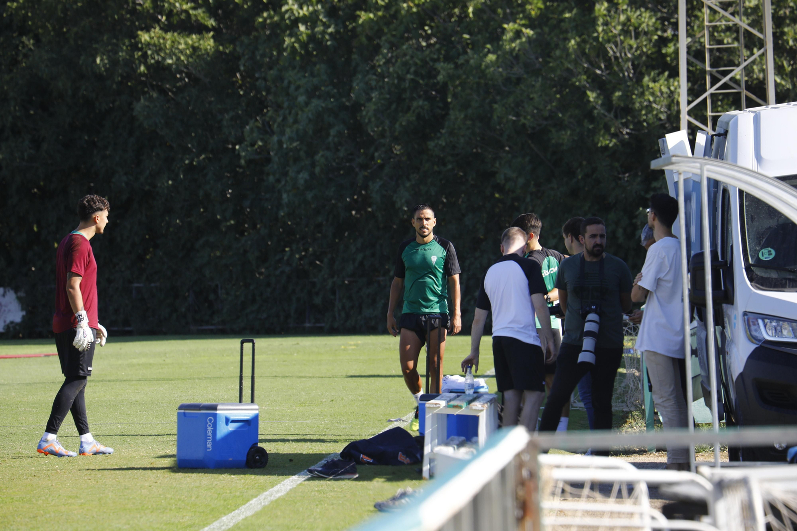 El primer entrenamiento de Recio con el Córdoba CF, en imágenes