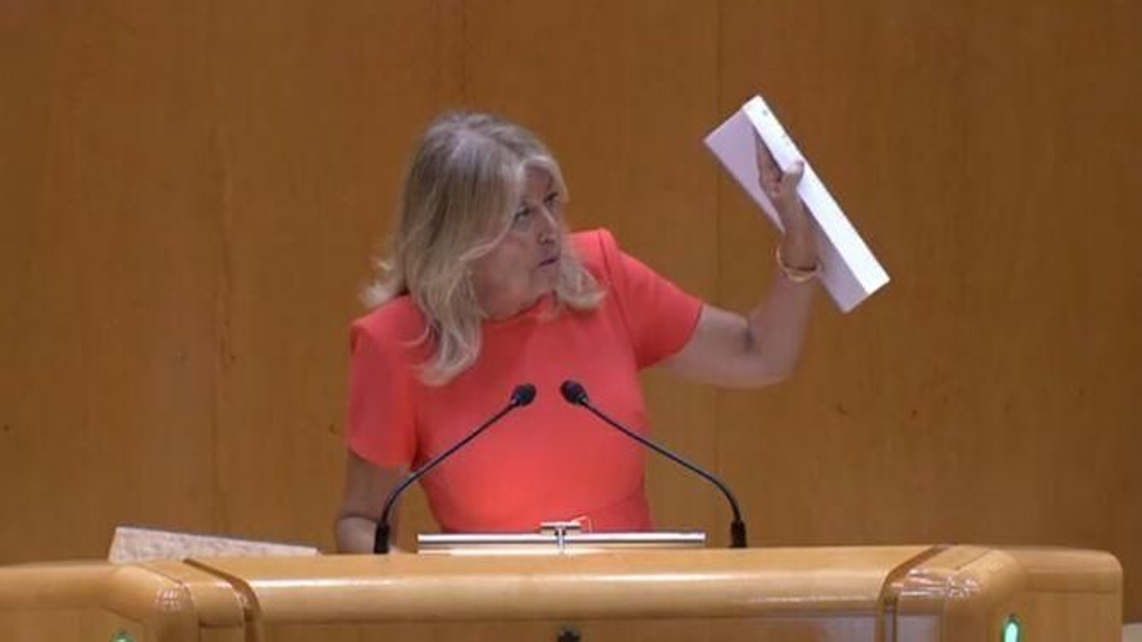 La alcaldesa de Marbella y senadora, Ángeles Muñoz. La alcaldesa de Marbella y senadora, Ángeles Muñoz.