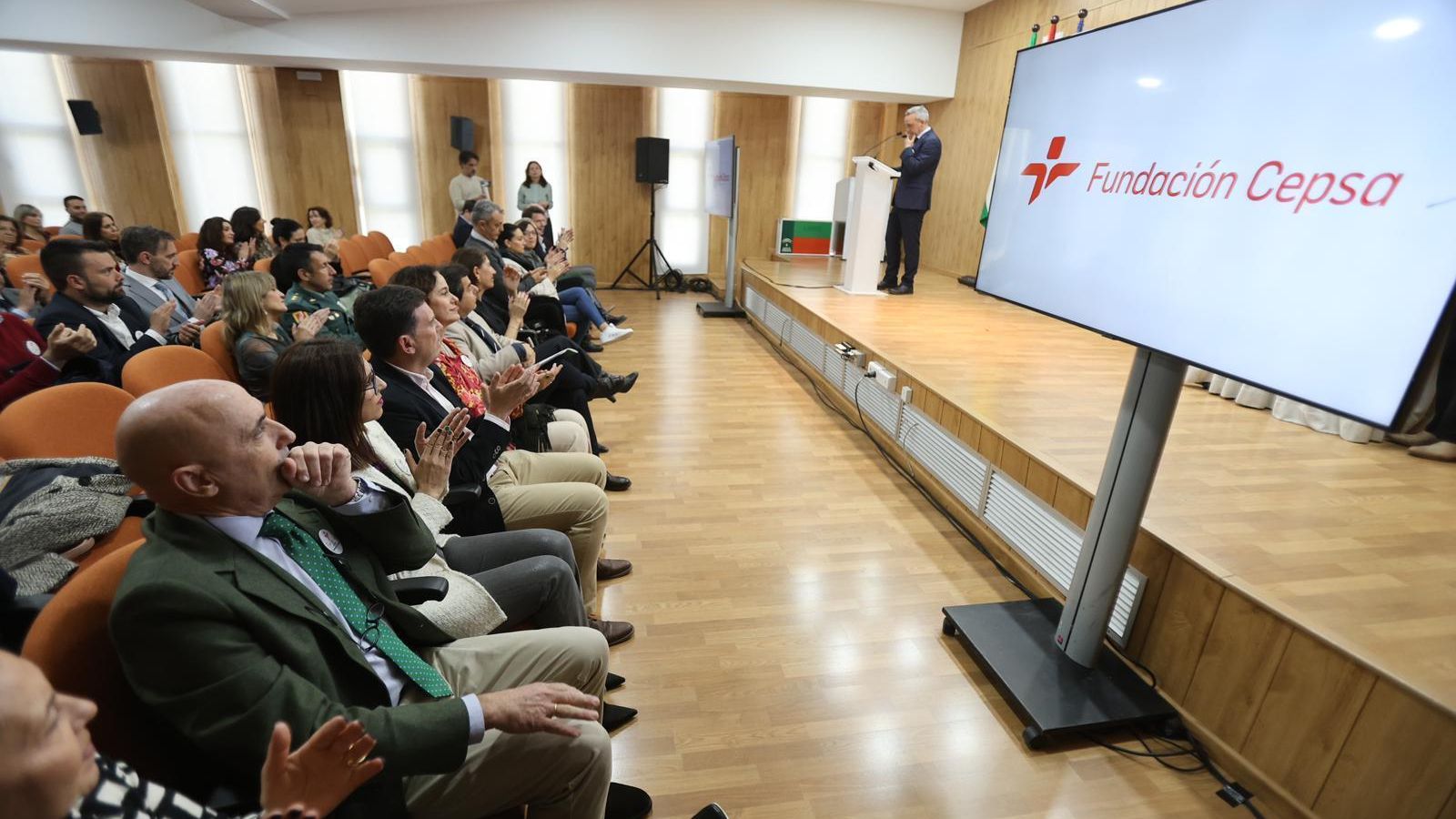 Momento del acto de entrega de premios de la Fundación Cepsa