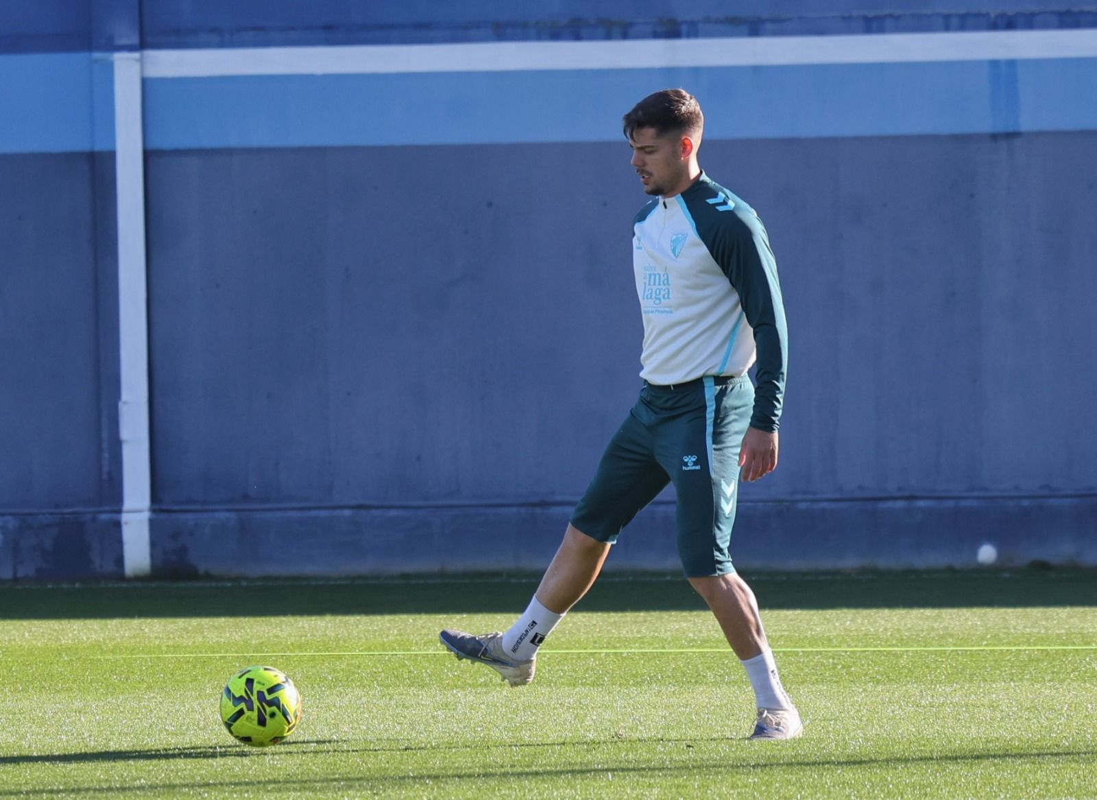 Entrenamiento Málaga CF: Carlos Puga y Haitam, bajas inesperadas