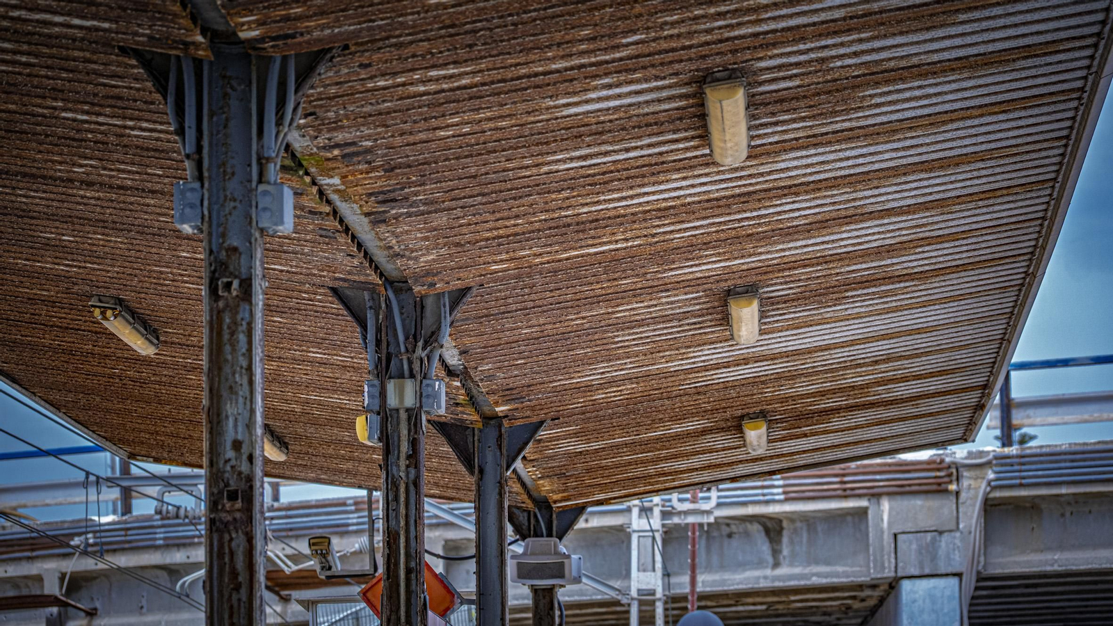 Las imágenes del estado de la estación de trenes en Cortadura