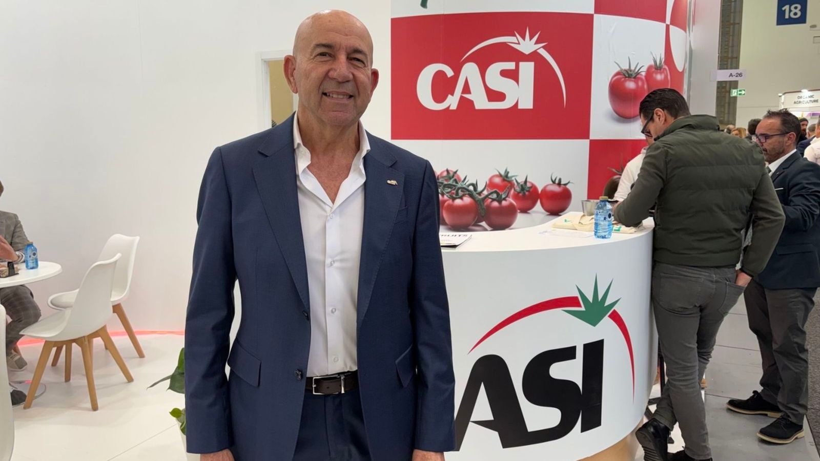 Antonio Bretones, presidente de CASI, en la exposición Fruit Logística de Berlín.