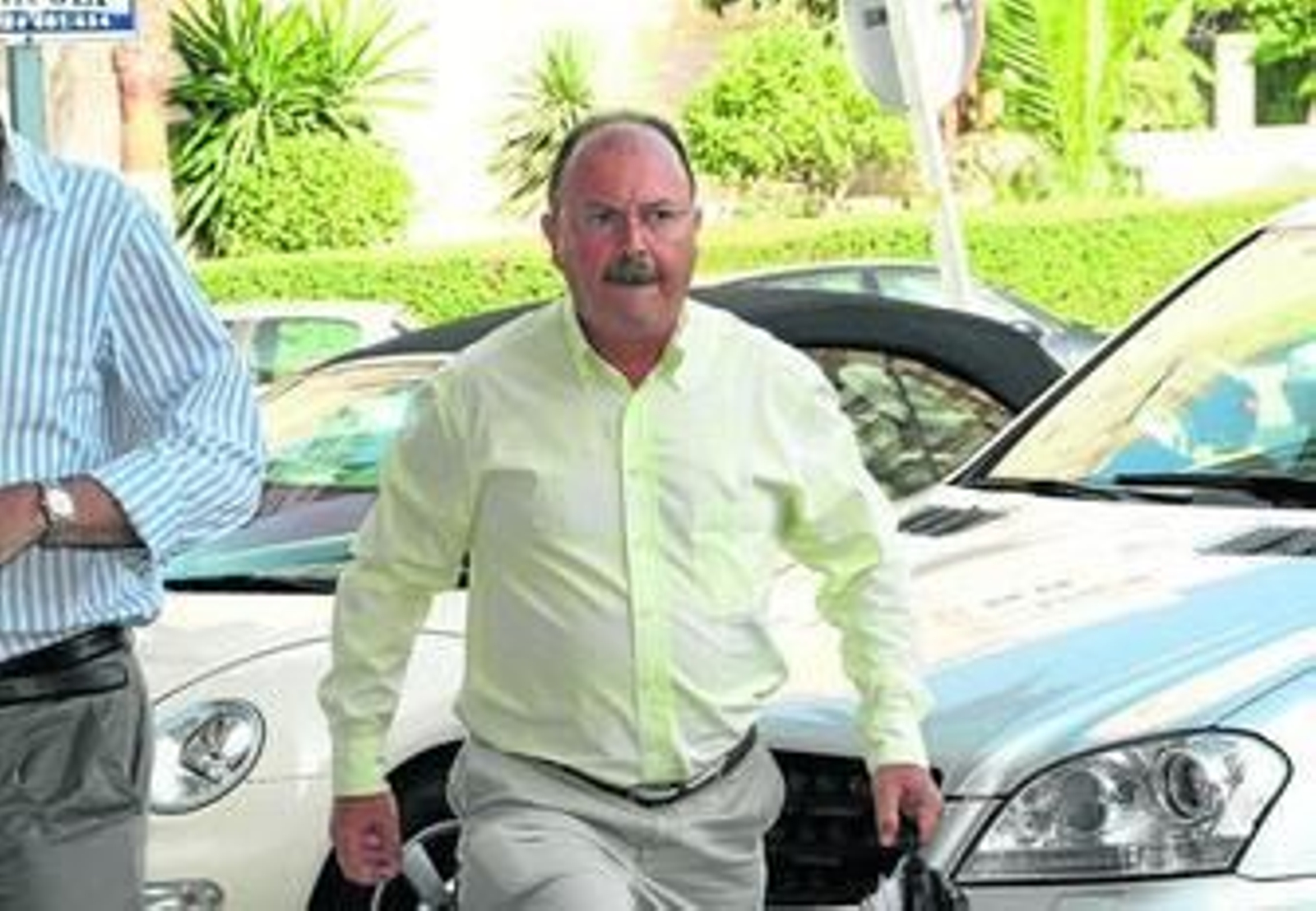 Juan Pérez, cuando acudió a declarar al Palacio de Justicia en julio de 2008.