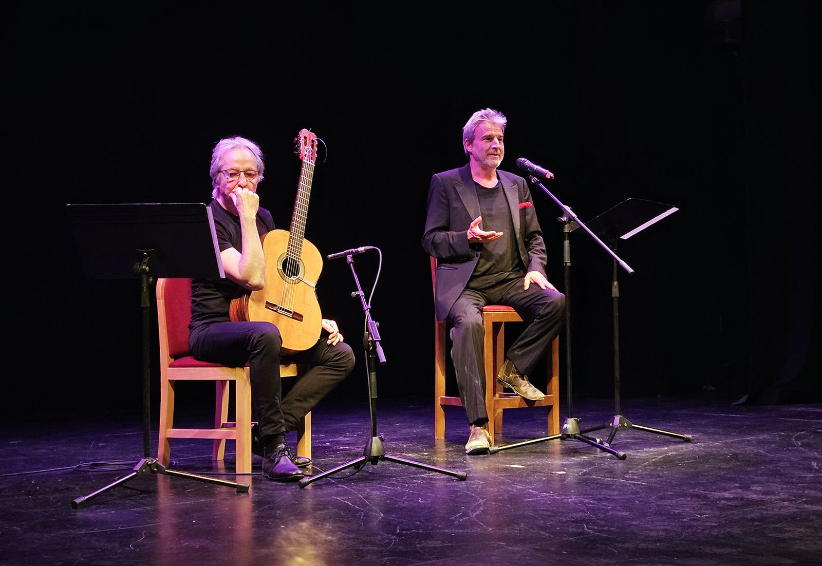 Fernando Egozcue y Alberto San Juan en el Apolo.