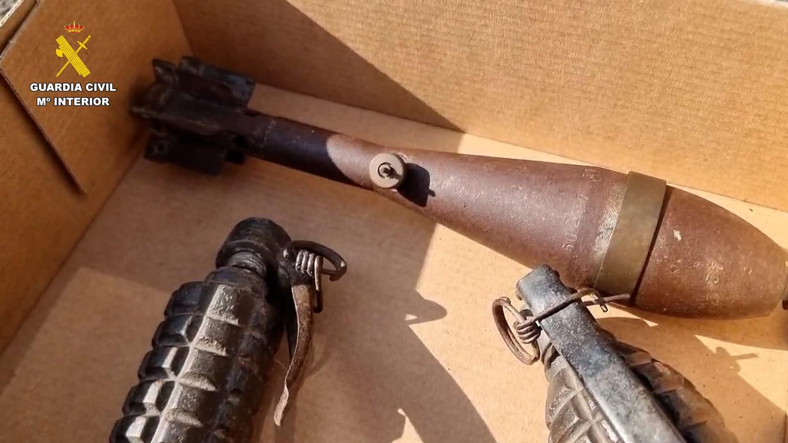 Los artefactos intervenidos.