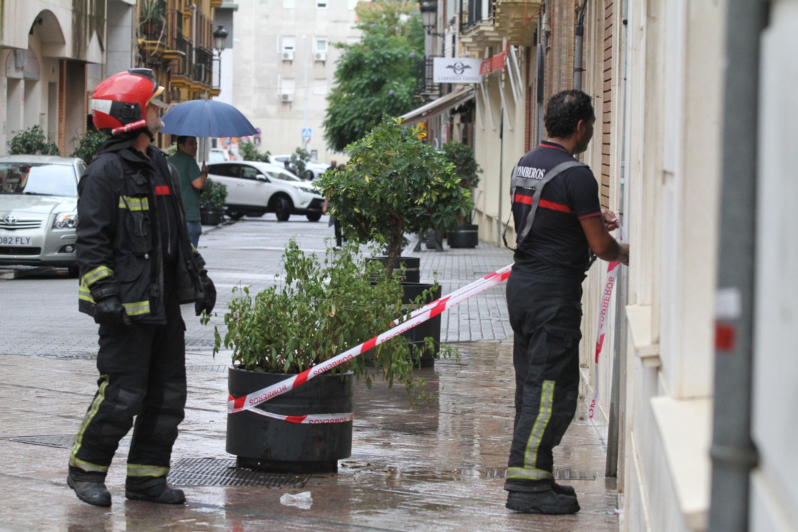 Imágenes del temporal de lluvia en Huelva.