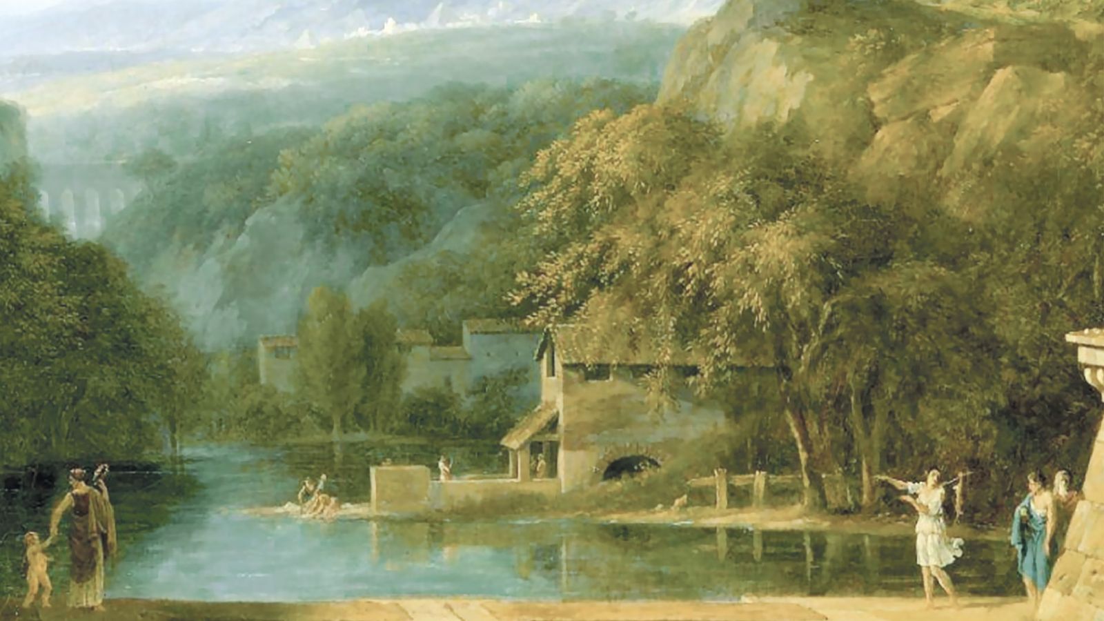 Fragmento de 'Paisaje de la Grecia antigua' de P.H. de Valenciennes.