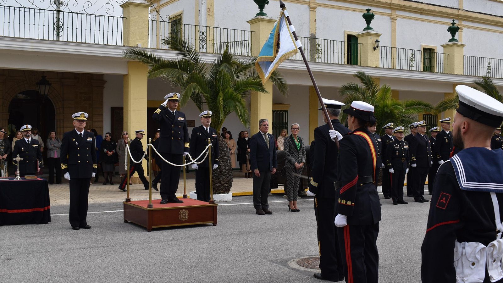 Toma de posesión de Fernando Poole Quintana como Almirante Segundo Jefe del Arsenal de Cádiz.