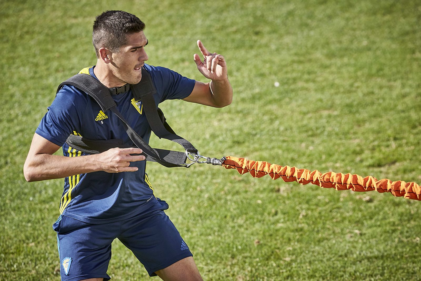 Garrido, durante un entrenamiento.