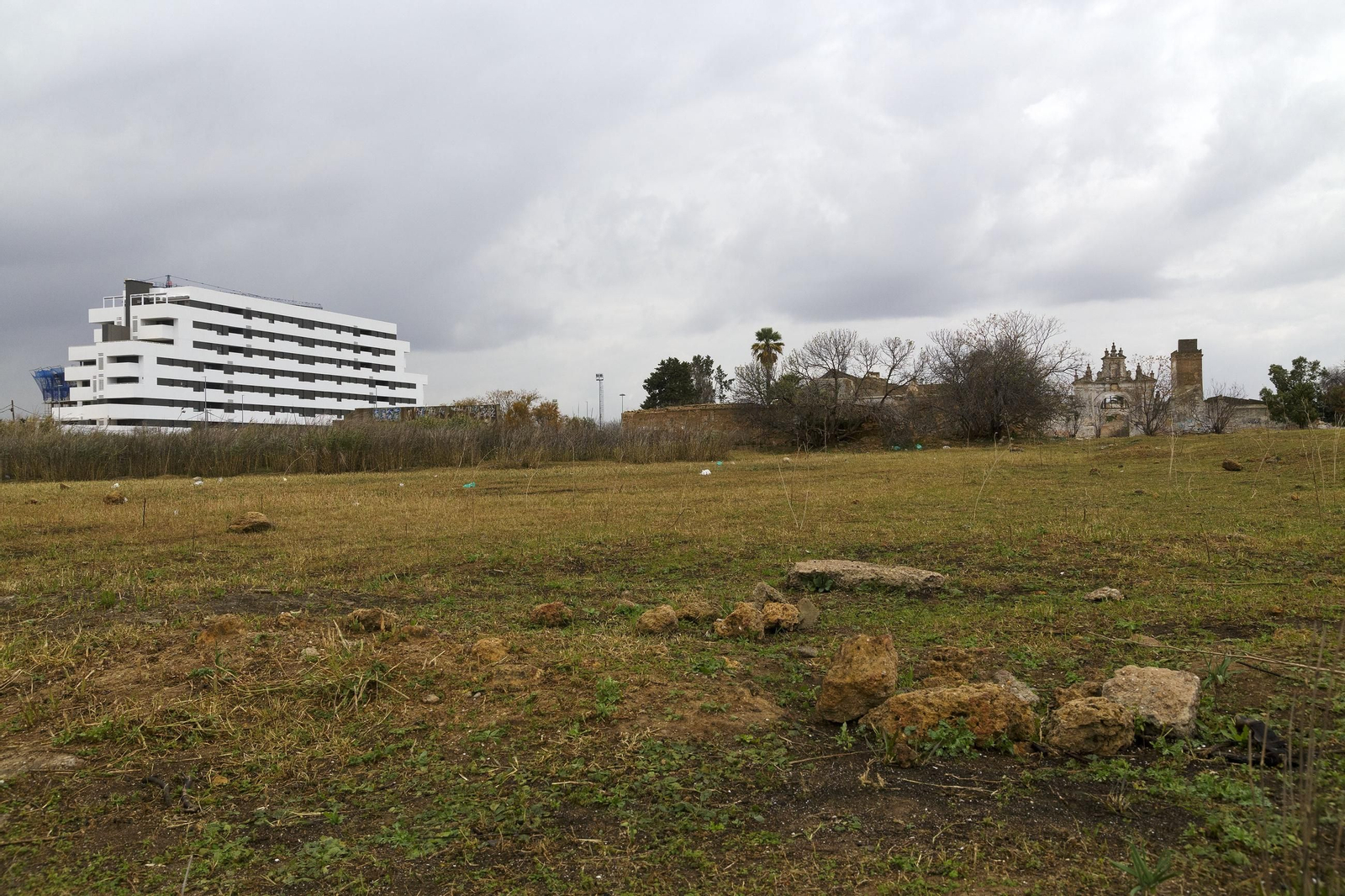 Zona sin edificar de la barriada de la Hacienda del Rosario.