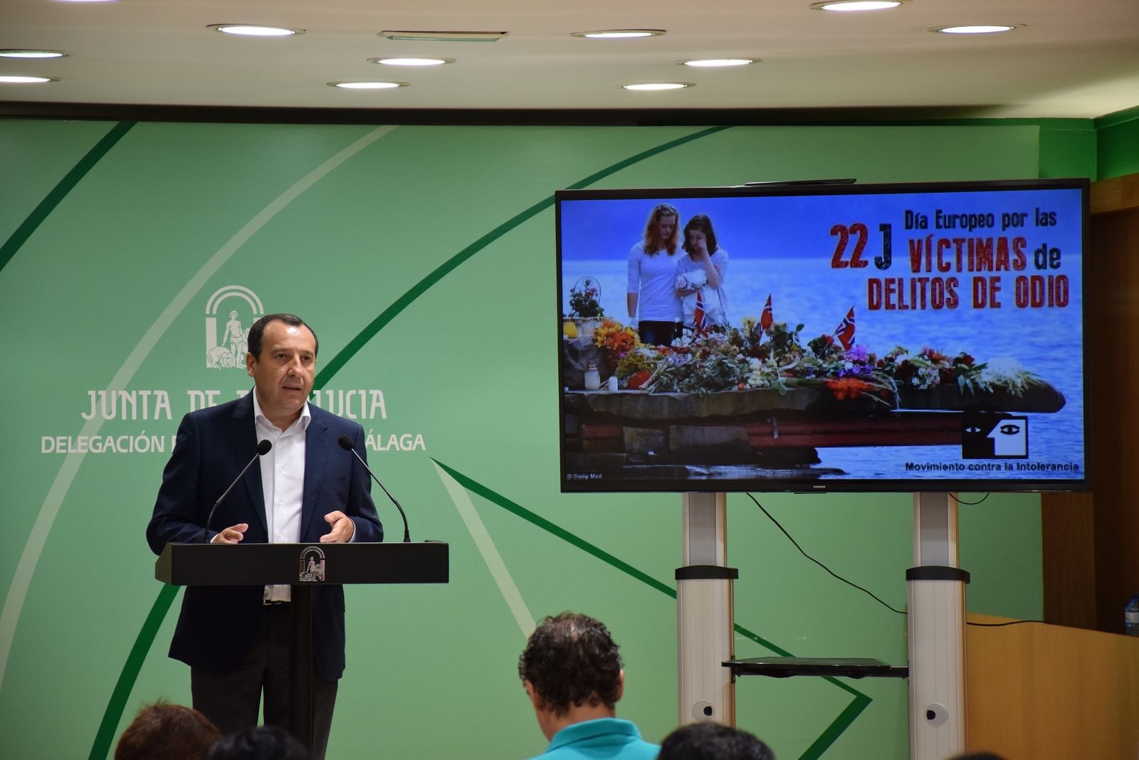 Ruiz Espejo, en rueda de prensa por el Día Europeo de las Víctimas de Delitos de Odio