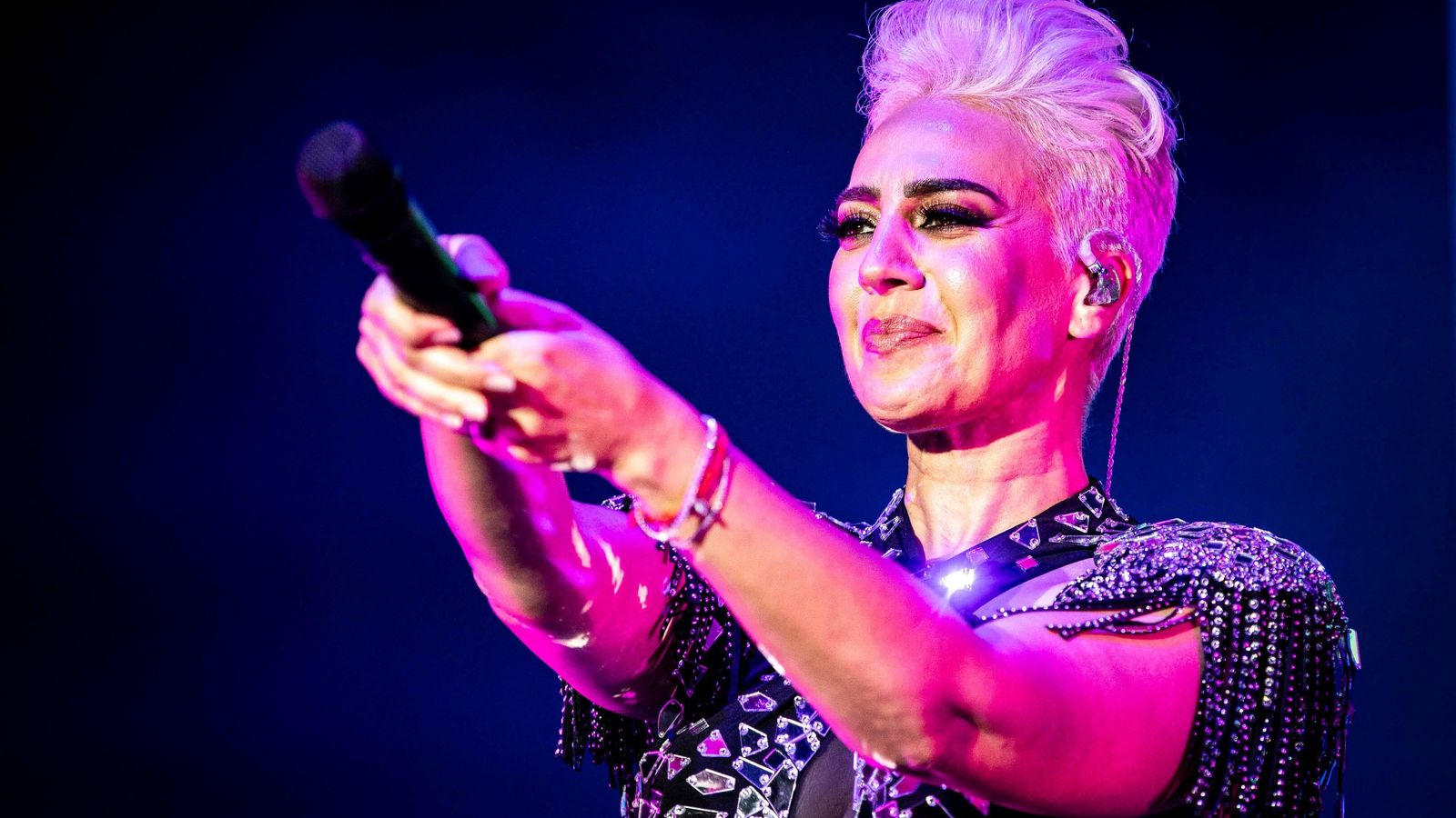 Monica Naranjo, durante su actuación este pasado viernes en Sancti Petri. Monica Naranjo, durante su actuación este pasado viernes en Sancti Petri.