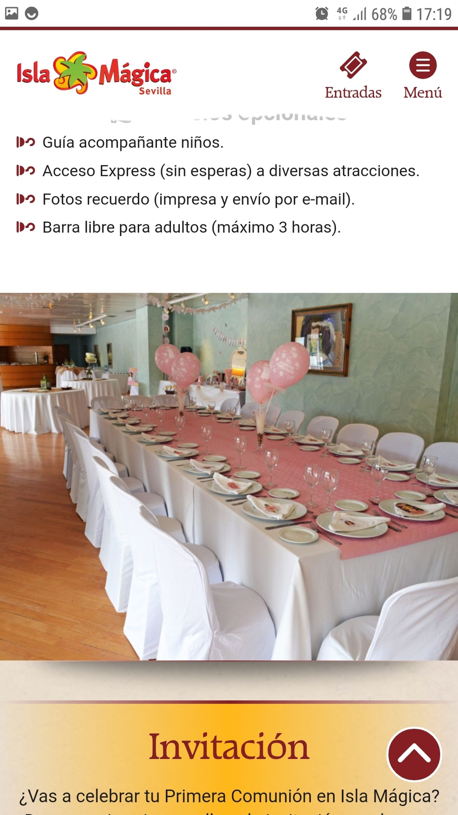 El parque temático oferta servicio de monitores.