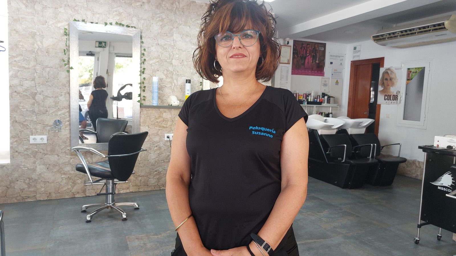 Susannem de la peluquería que lleva su nombre en Doctor Fedriani