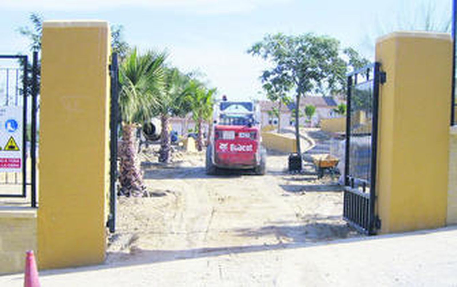 Estado que presentan las obras en el parque.