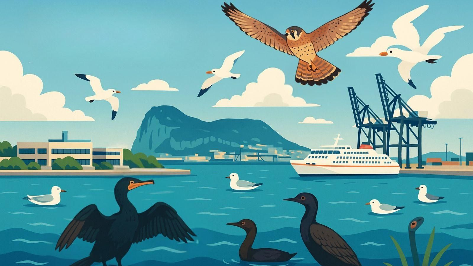 El puerto, a menudo visto únicamente como un espacio de tránsito y comercio, es también un ecosistema lleno de vida, donde especies marinas y aves conviven con la actividad humana.