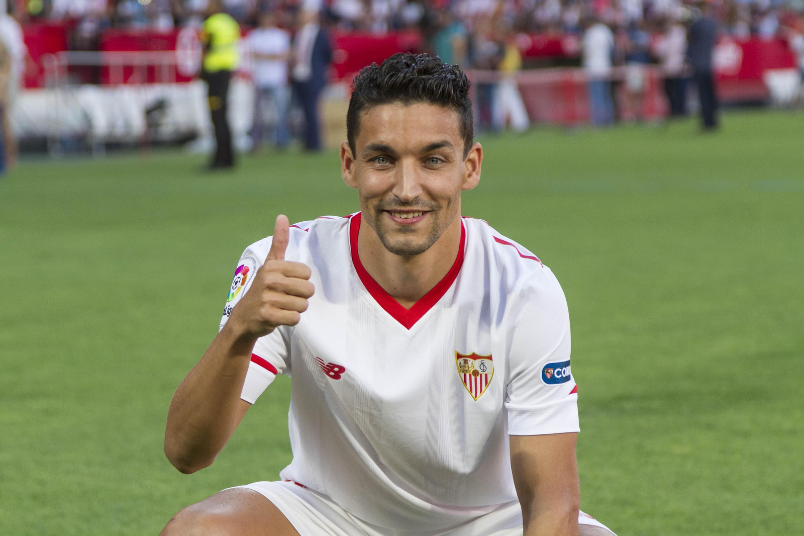 La presentación de Jesús Navas, en imágenes