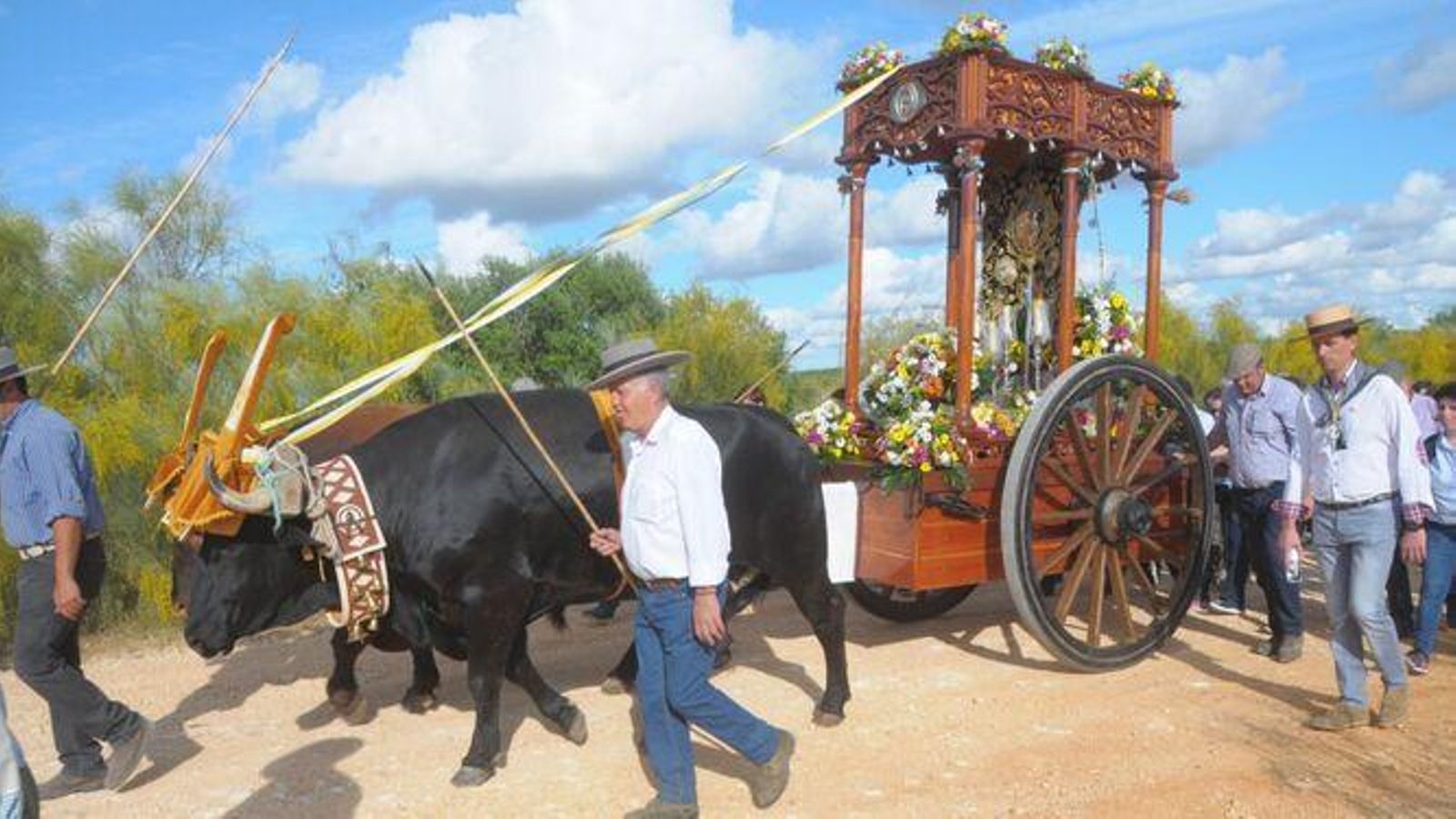 Procesión de la romería de Niebla de 2022.