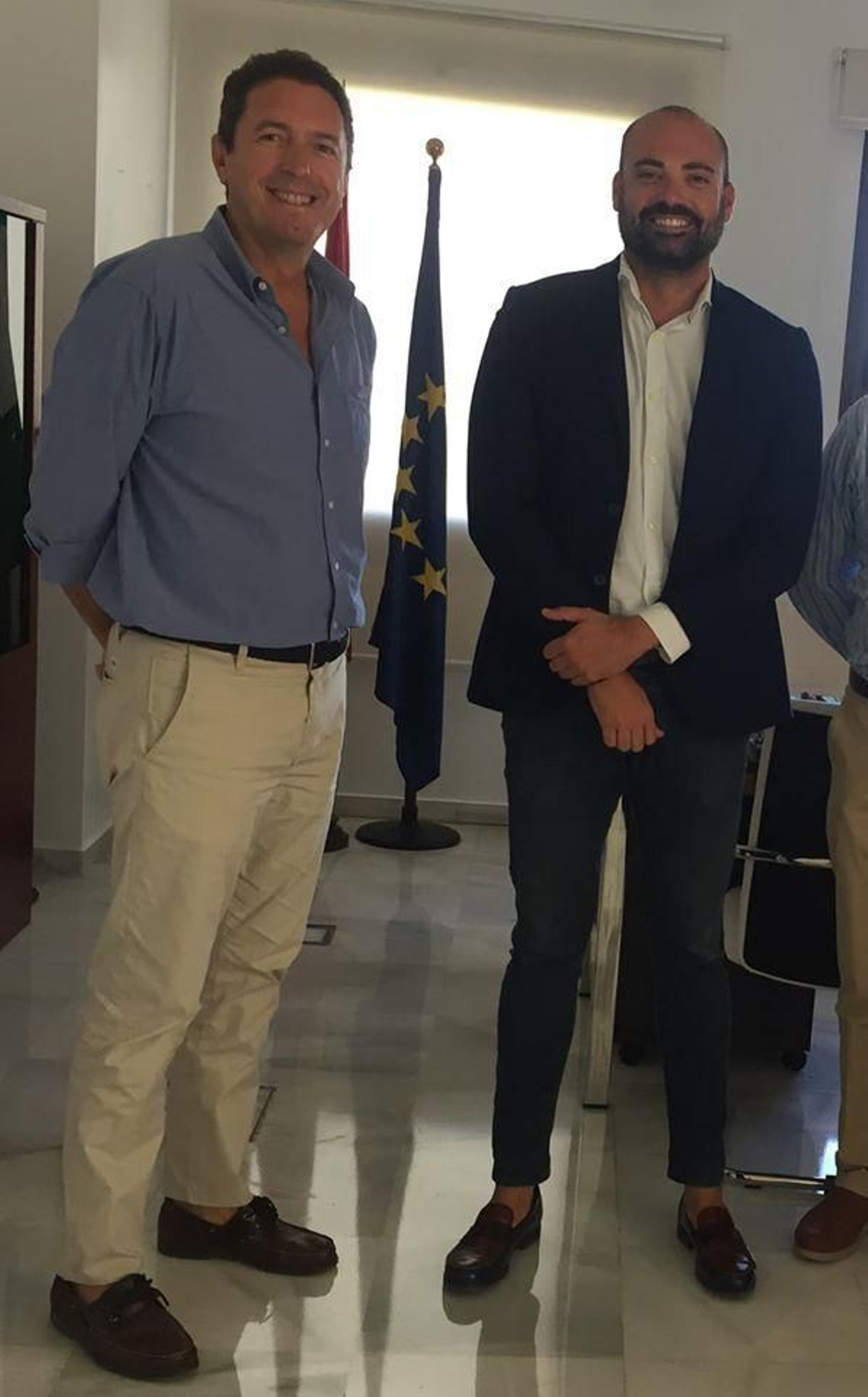 El jerezano Juan Carlos Durán (i), junto a Daniel Salvatierra.