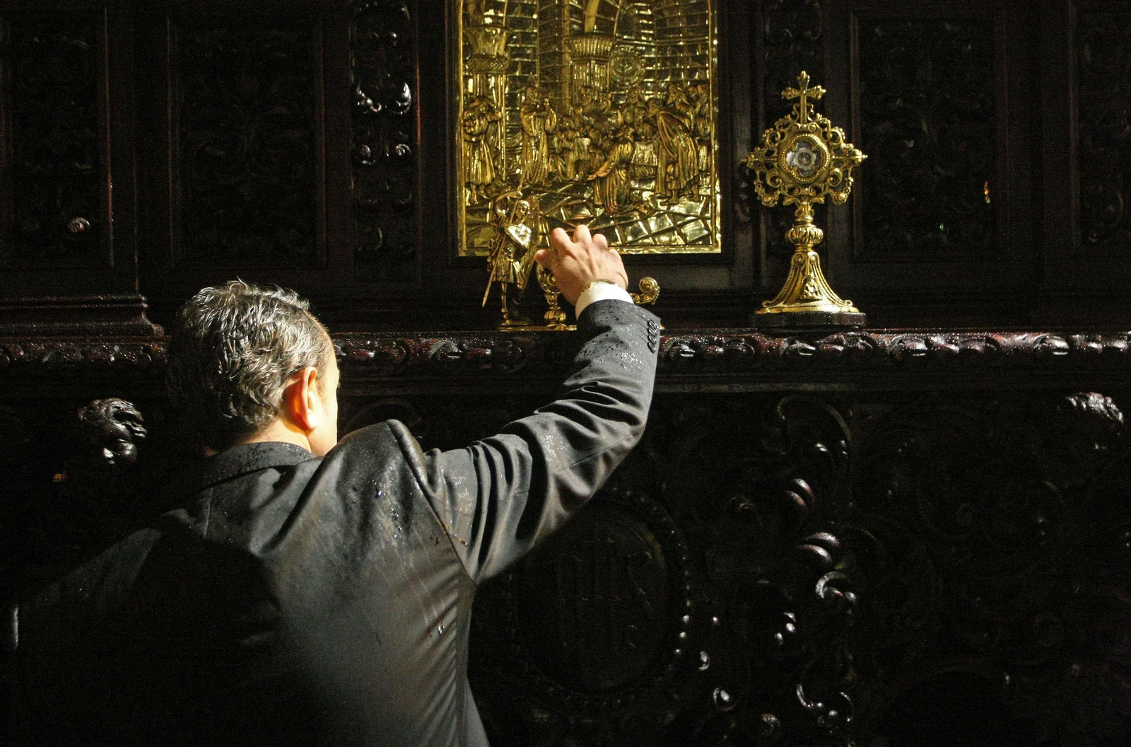Las imágenes de la Sagrada Mortaja en Algeciras