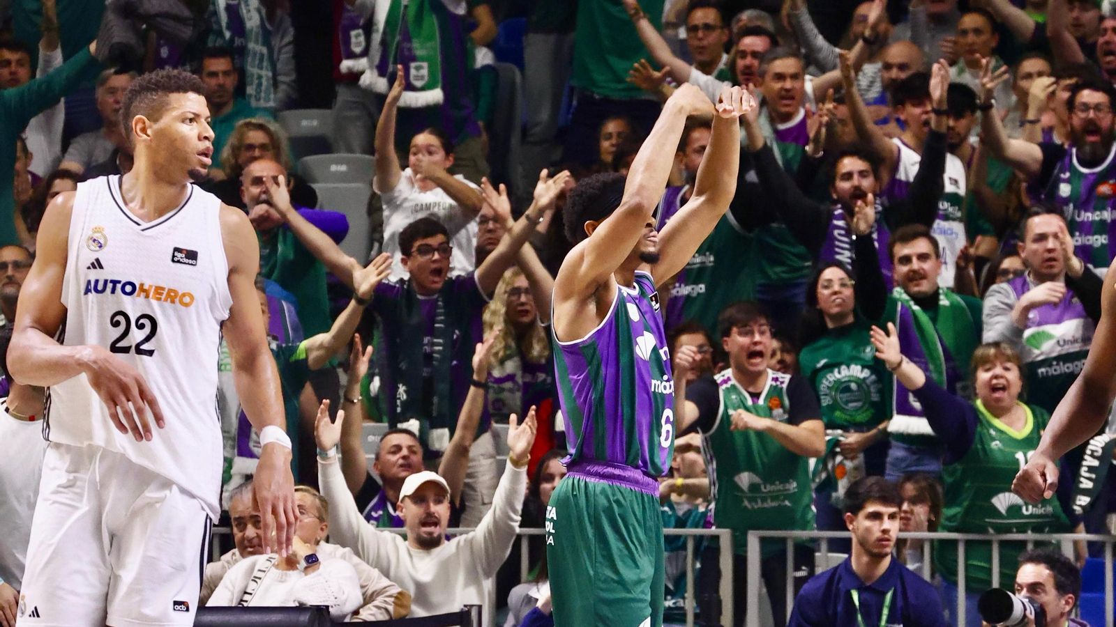 El Unicaja - Real Madrid de Liga Endesa, en fotos