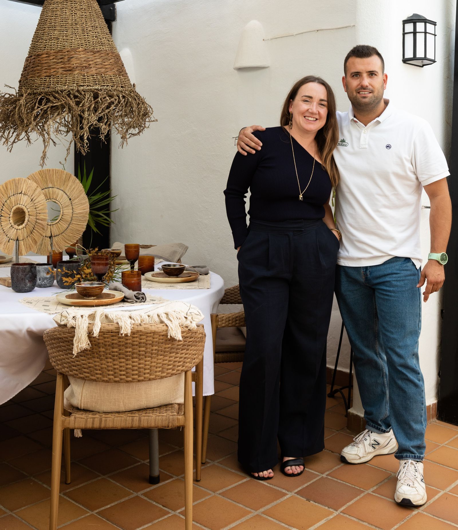 Simone Topolski junto a Martín Soler.
