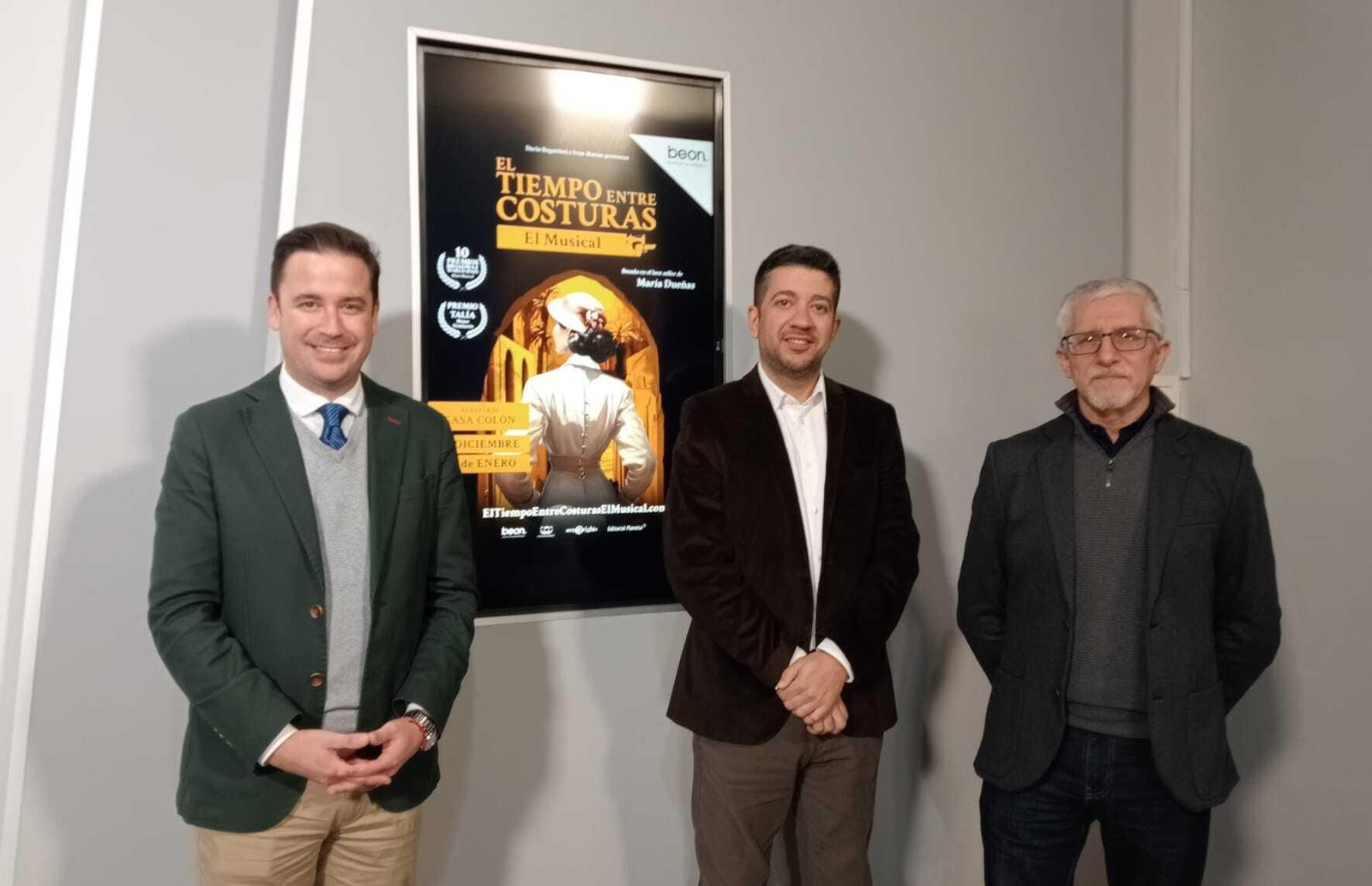 Nacho Molina junto a Iván Macías y Félix Amador