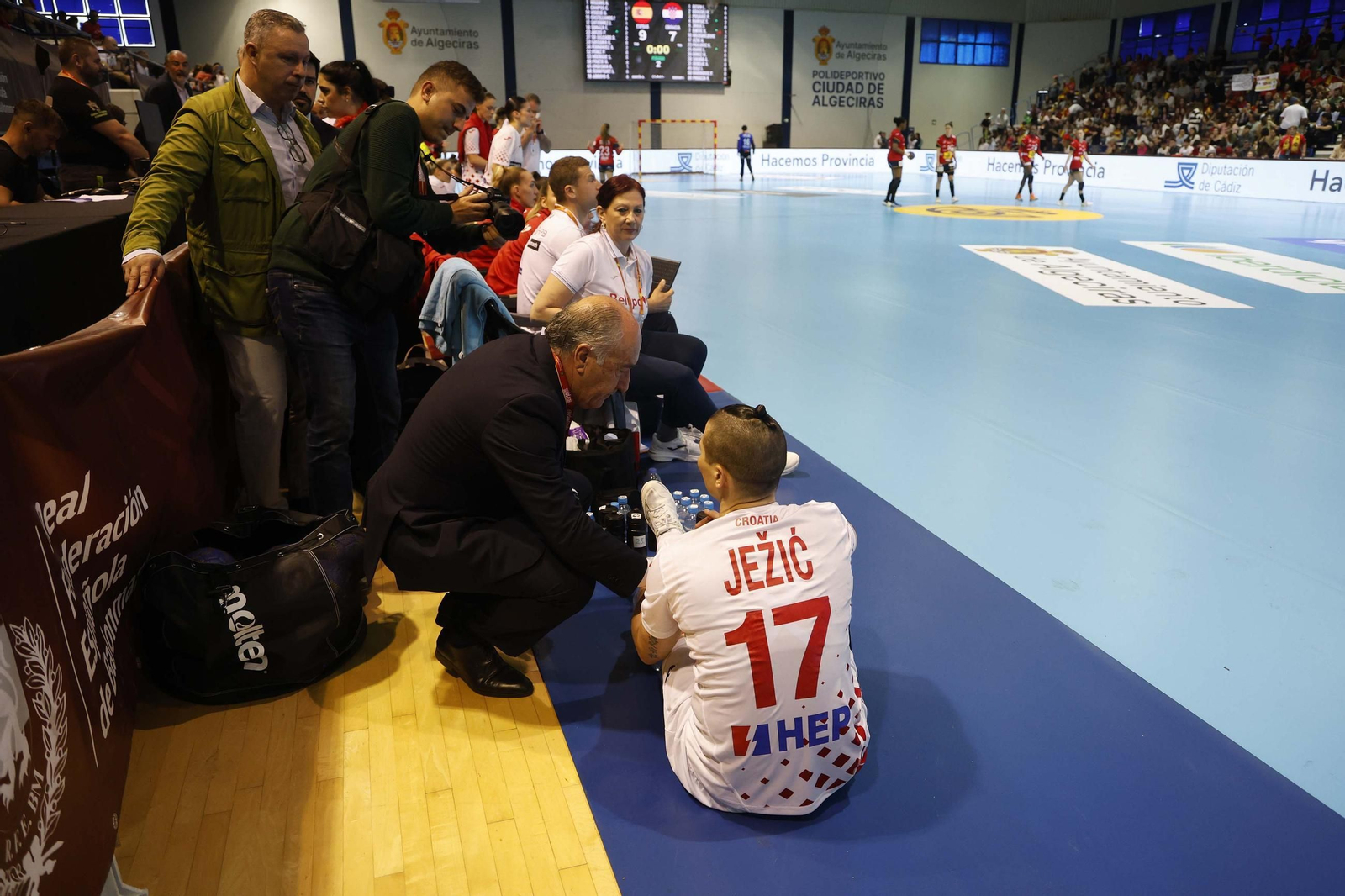 Las fotos del España Croacia de clasificación para el Mundial femenino de balonmano, en Algeciras