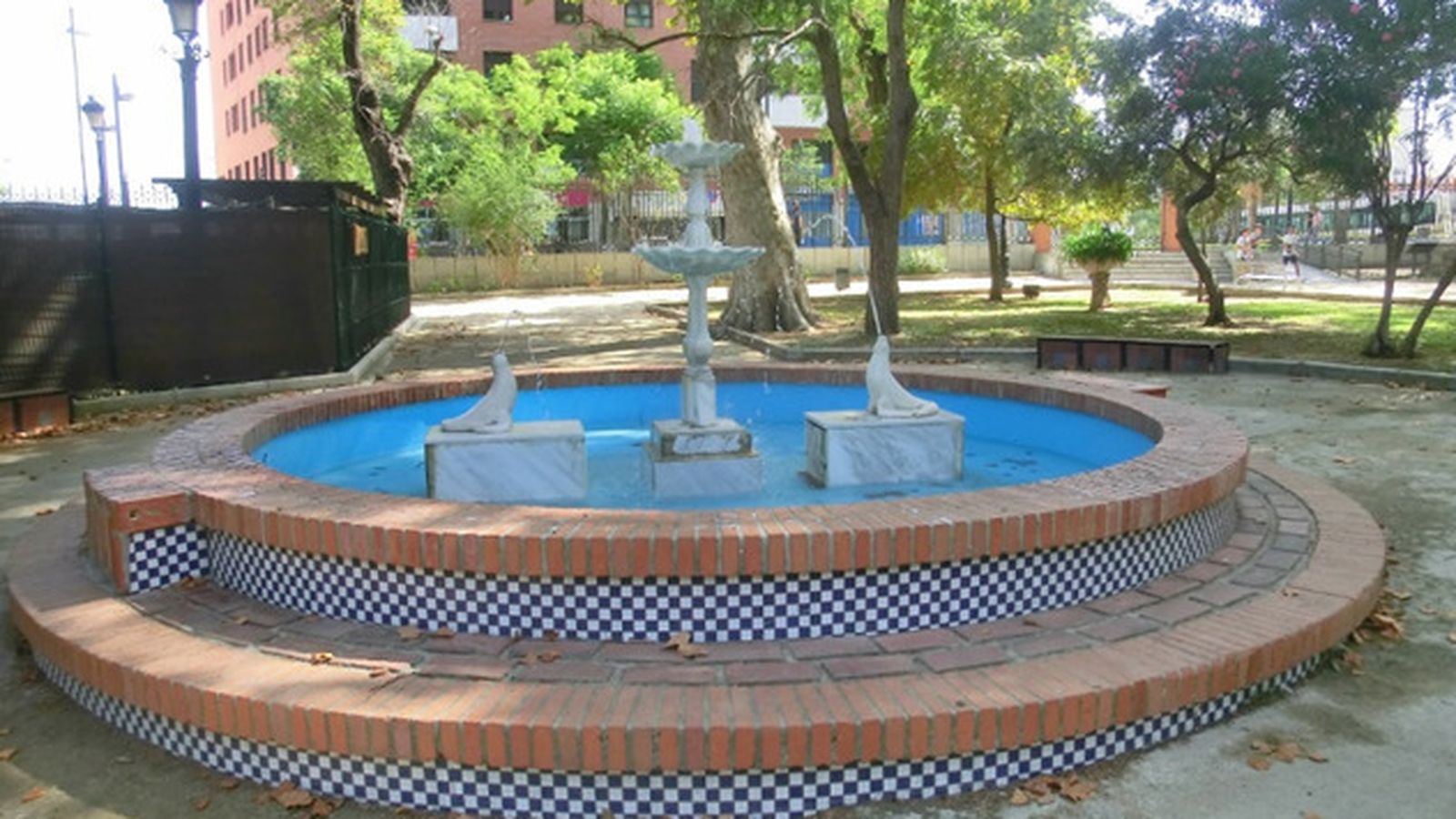Fuente en la zona infantil del Parque María Cristina.