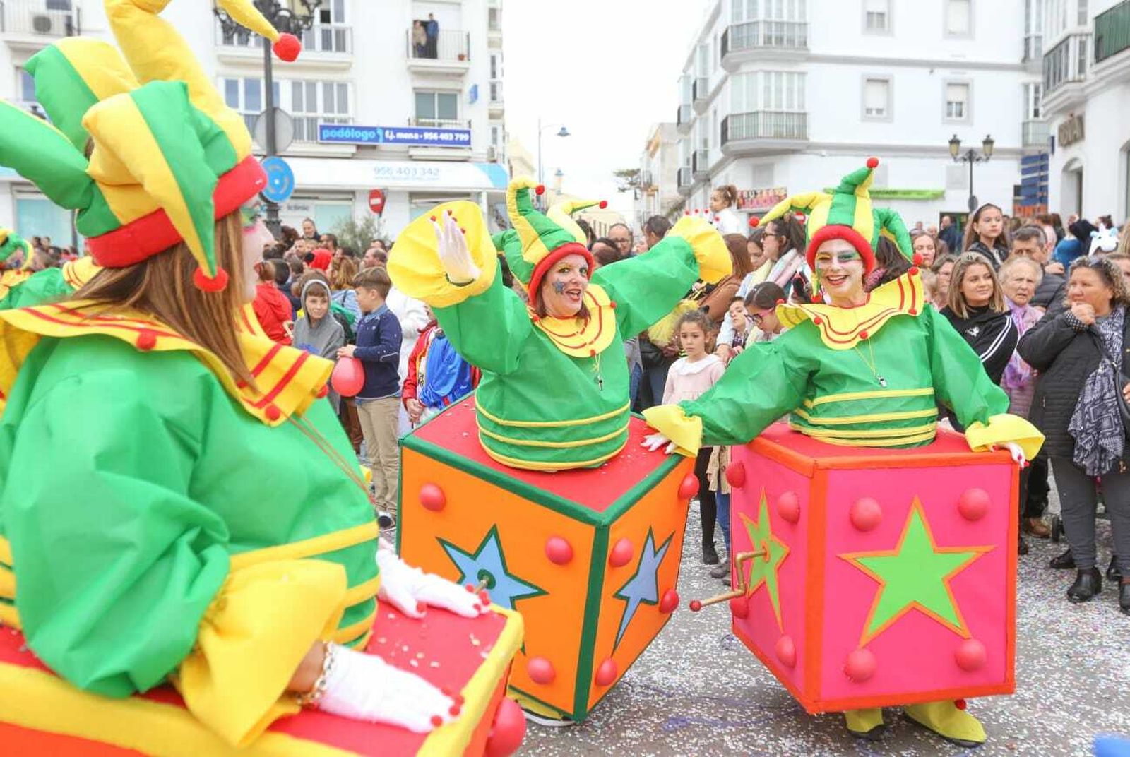 Imágenes de la Cabalgata del Humor en Chiclana