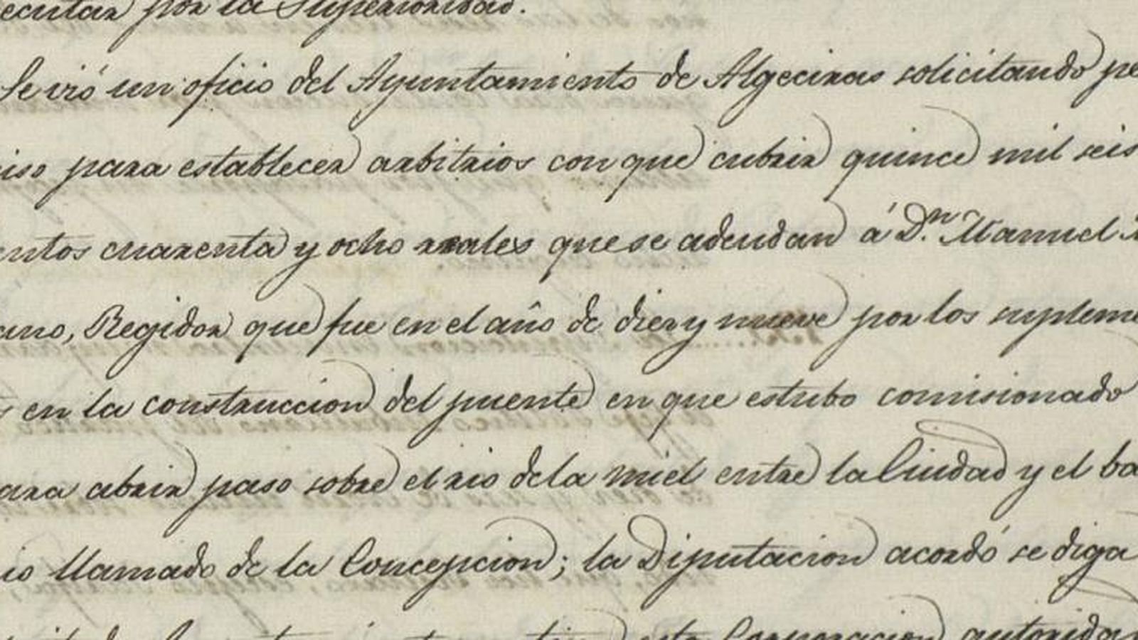 Extracto que hace referencia al barrio de la Concepción en Algeciras.
