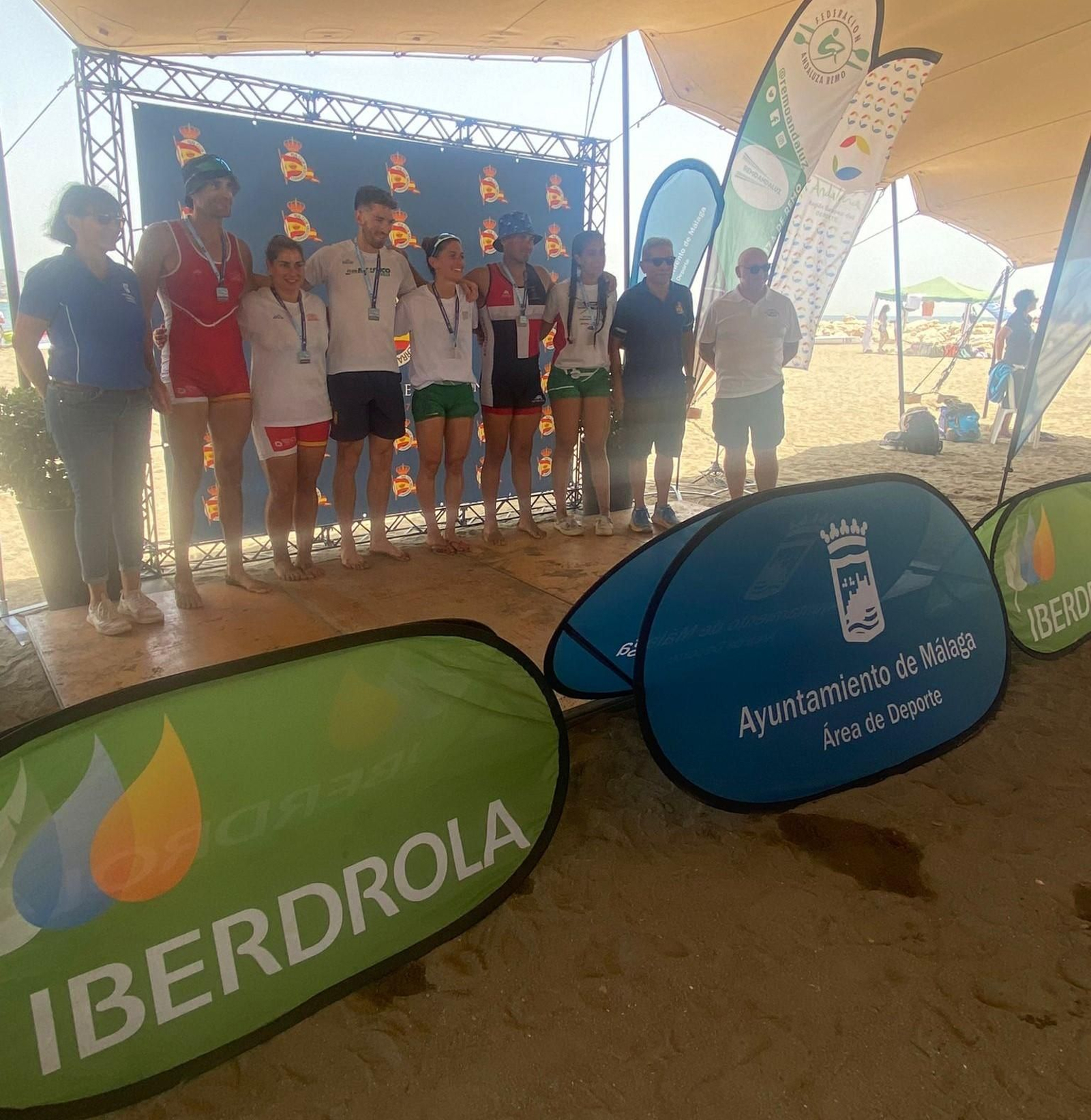 El Open Ciudad de Málaga y Andaluz de remo de mar, para el Real Club Mediterráneo