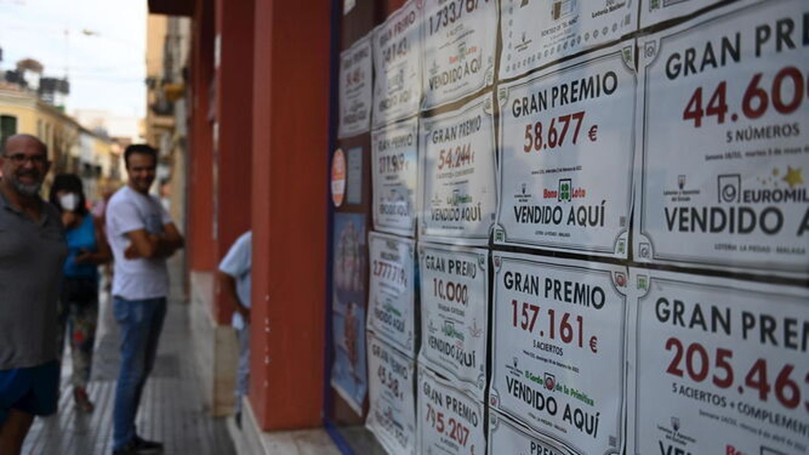 Una administración de lotería de Málaga capital.
