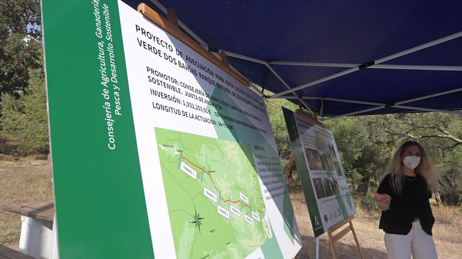 Fotos del futuro Corredor Verde Dos Bahías en Los Barrios