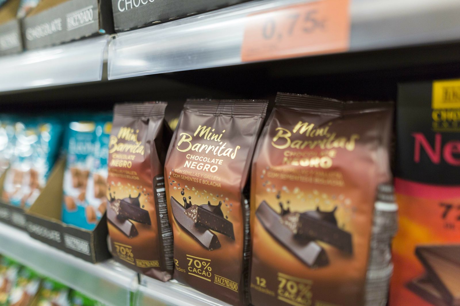 Minibarritas de chocolate Hacendado