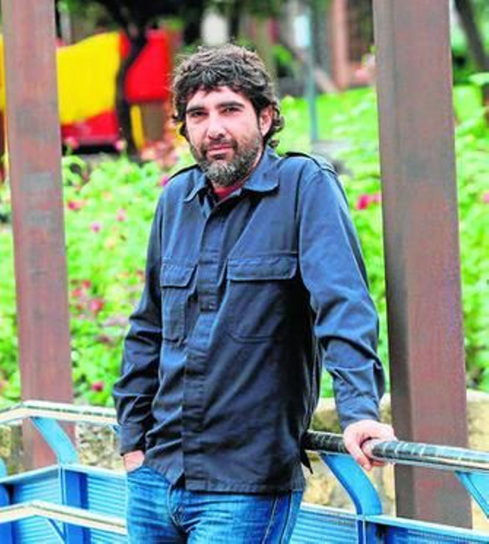 Rafael Espejo, en los jardines Juan Carlos I.