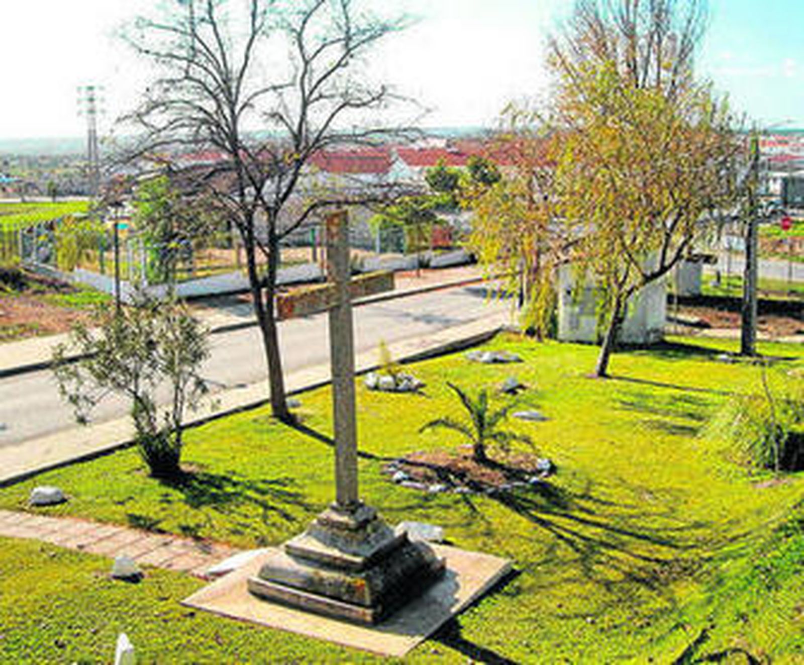 Nueva ubicación del monumento levantado en 1945.