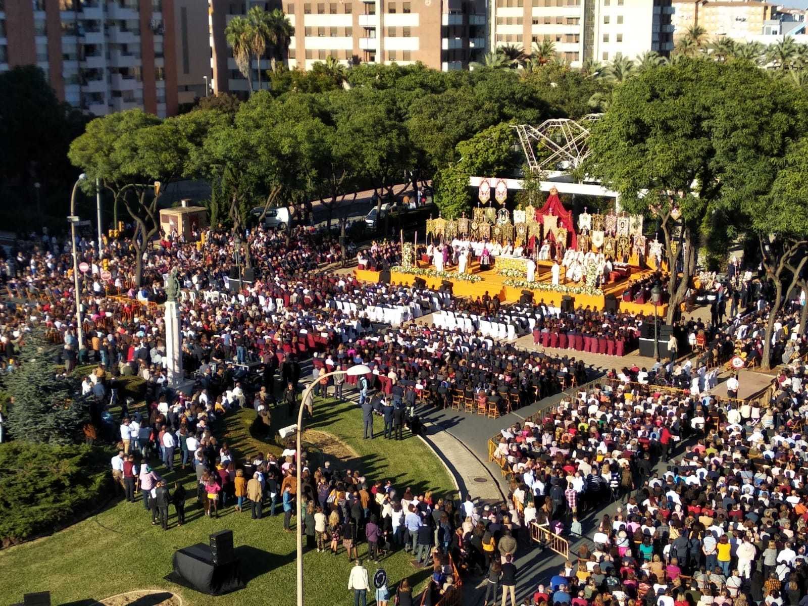 El acto central del Encuentro de Hermandades Rocieras, en imágenes