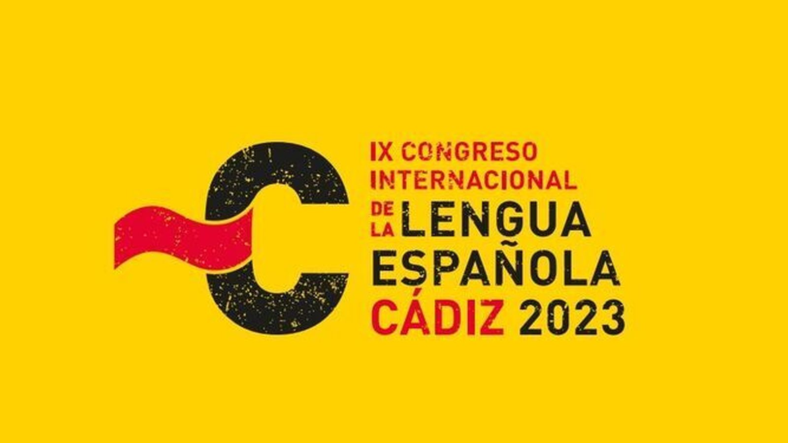El cartel del histórico evento organizado por el Instituto Cervantes, la RAE, el Ministerio de Asuntos Exteriores y el Ayuntamiento de Cádiz