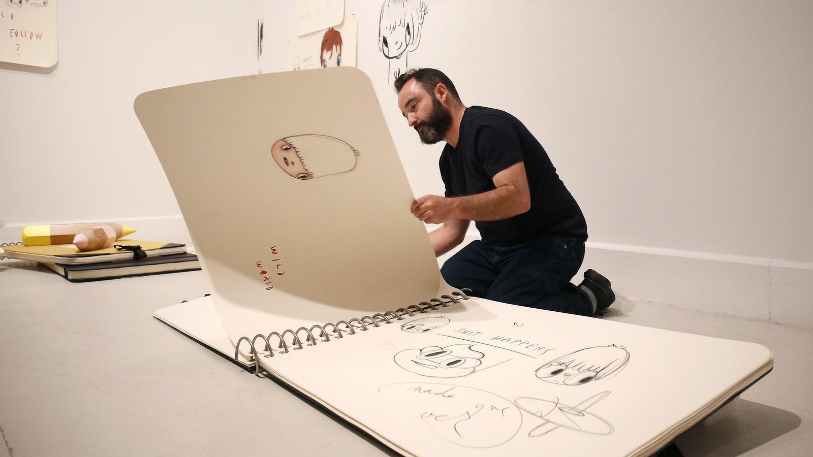 Javier Calleja, con su instalación para 'Make something different'.