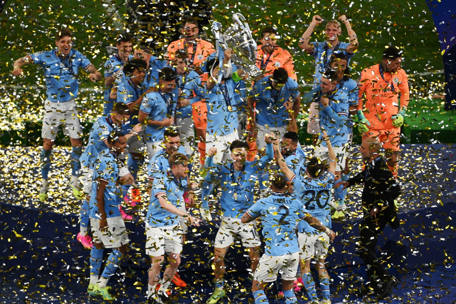 Las imágenes de la fina de la Champions entre el Manchester City y el Inter de Milán