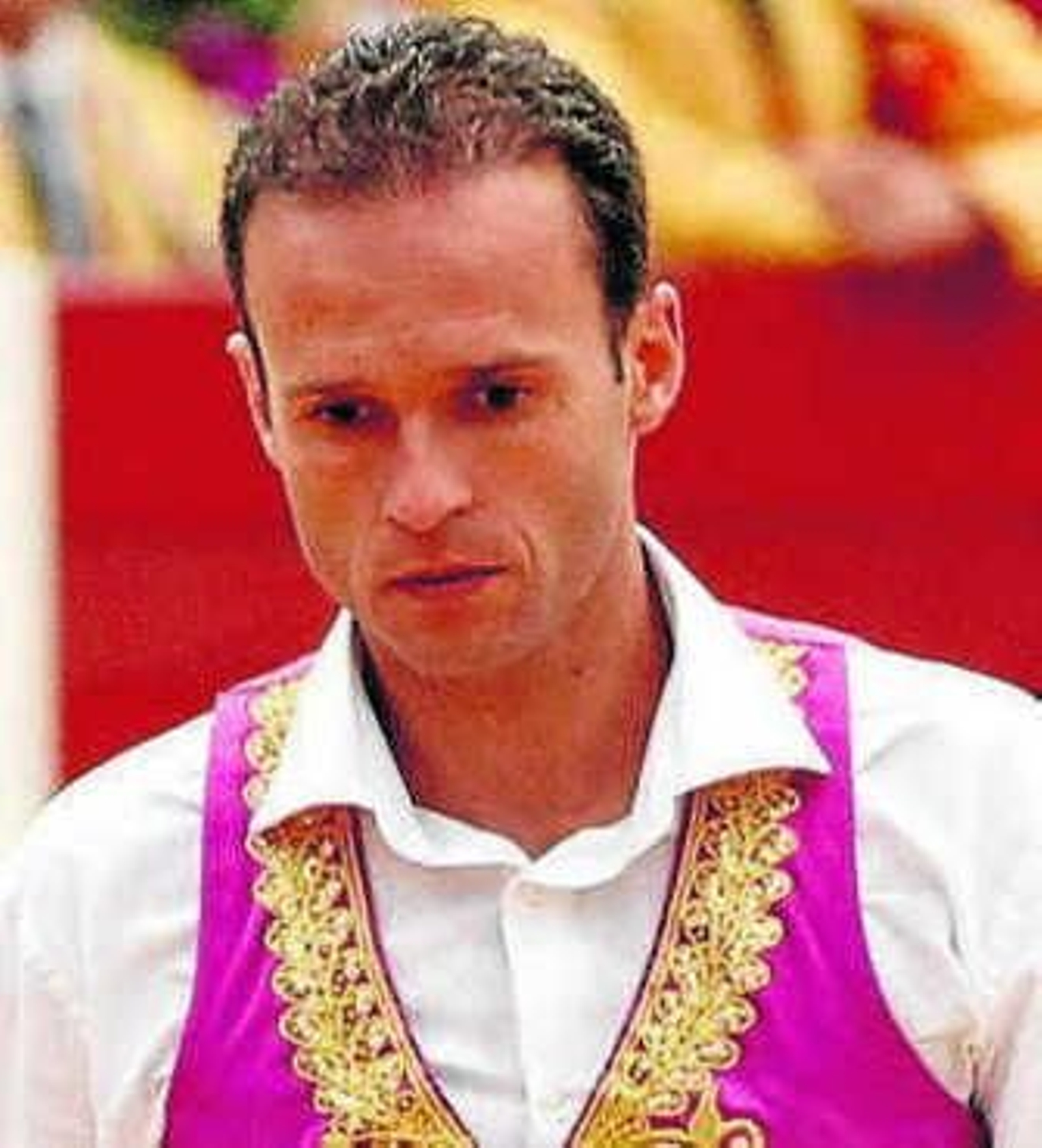 Ferrera, tras su cogida en Gijón.