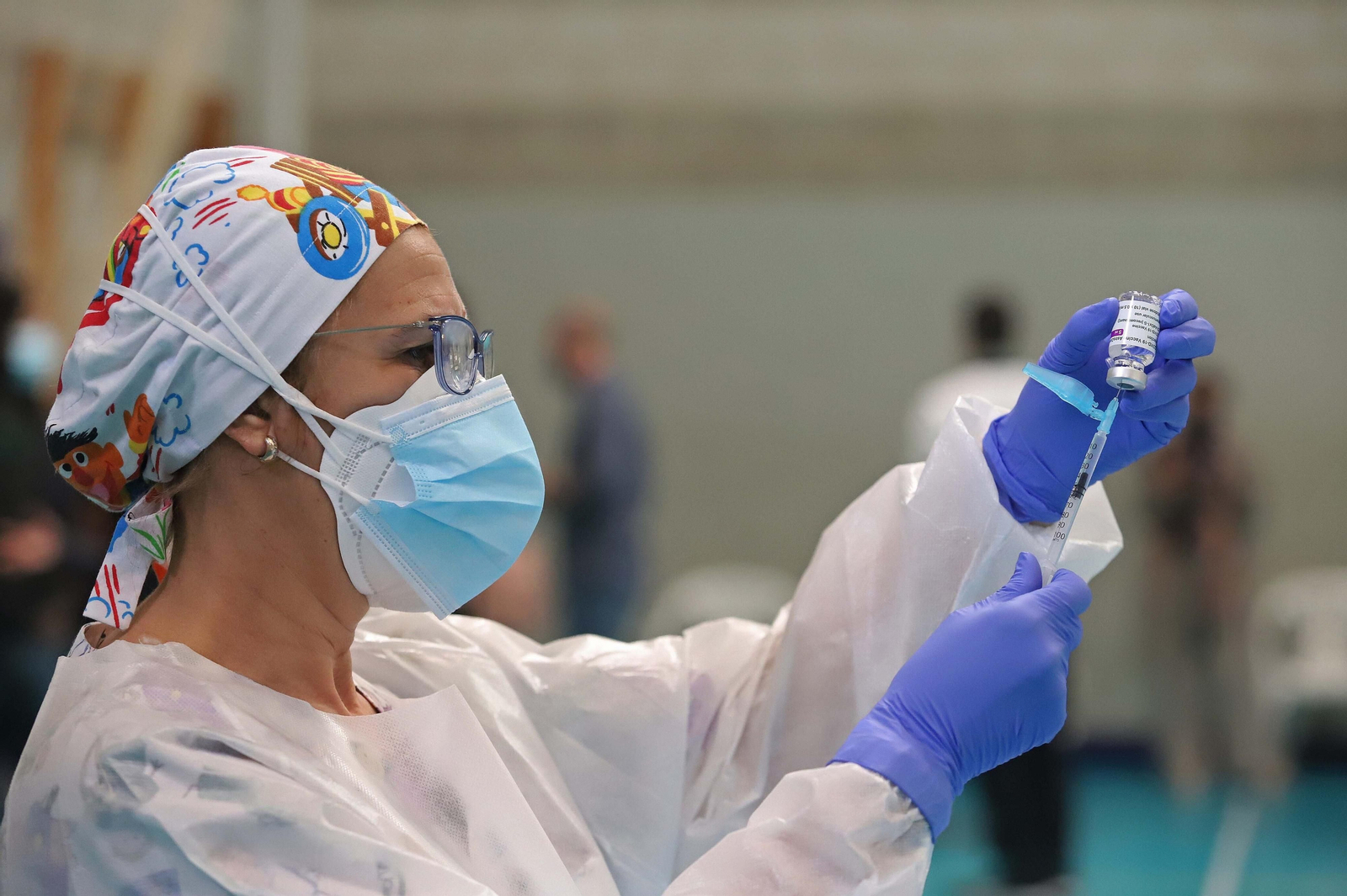 Vacunación en Algeciras.