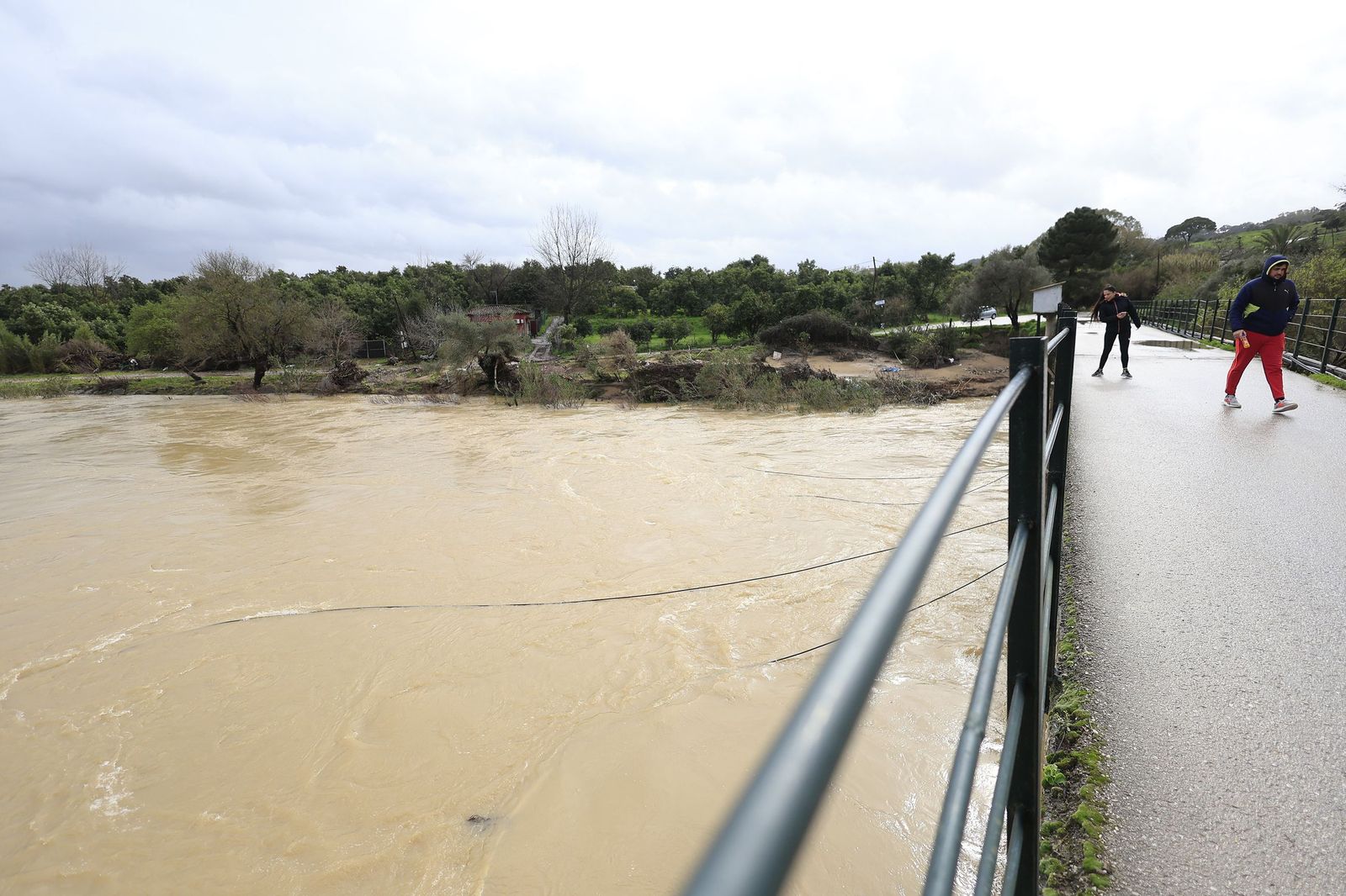 Fotos de San Martín del Tesorillo listo para la evacuación por la borrasca Marta