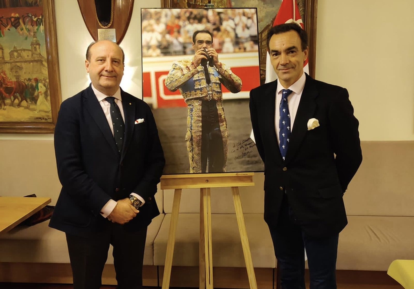 El Cid y Moeckel en el Club Cocherito de Bilbao