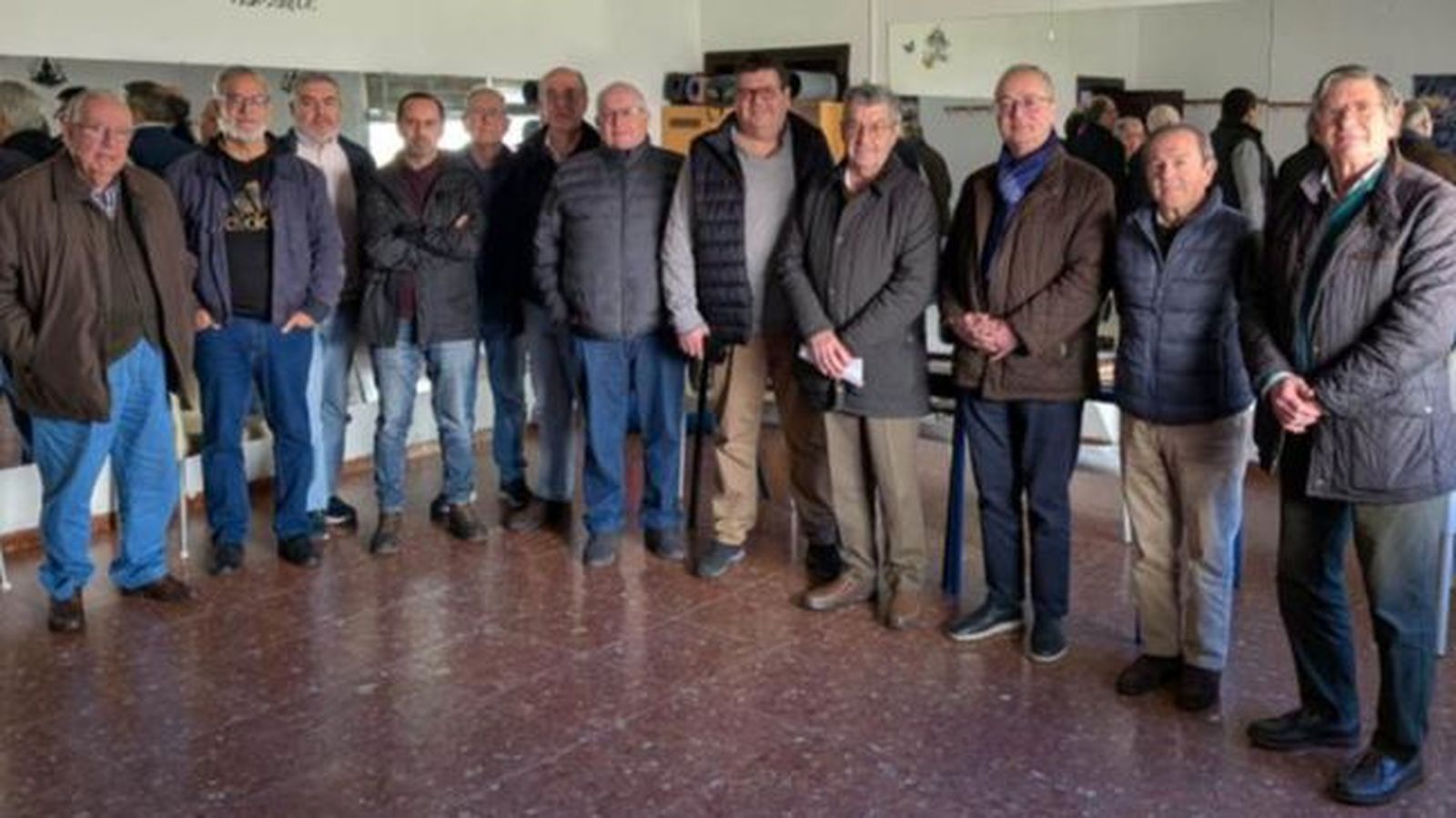 Miembros del Club Filatélico Jerezano.